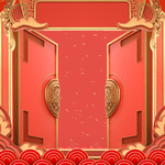 喜庆红色新年