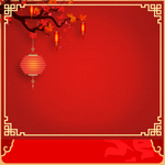 喜庆红色新年