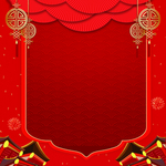 喜庆红色新年