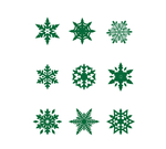 冬季圣诞雪花元素