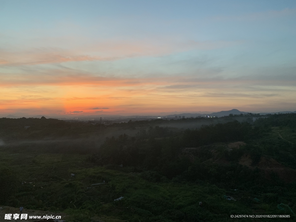 夕阳地平线