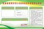 中小学小卖部食品安全信息公示栏
