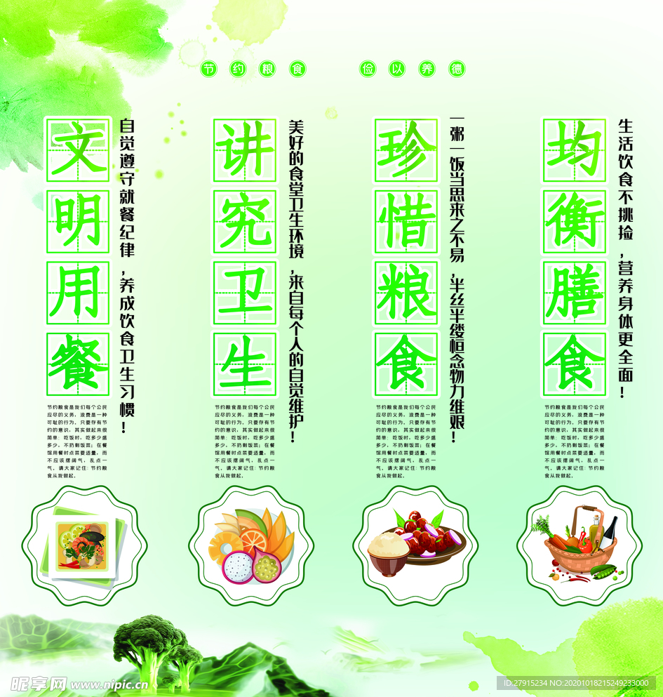 食堂文化展板