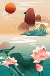 国潮风背景