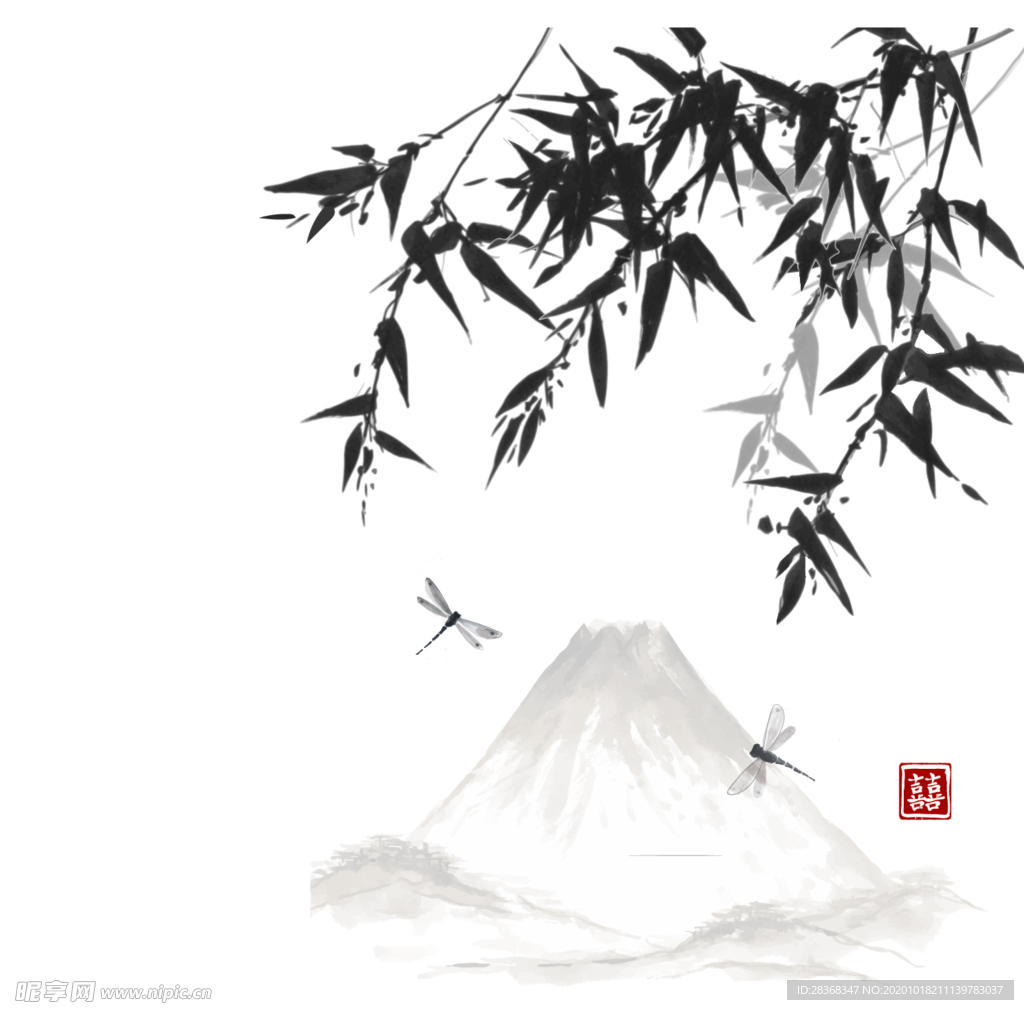 水墨竹子
