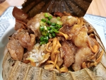 虫草花蒸鸡饭