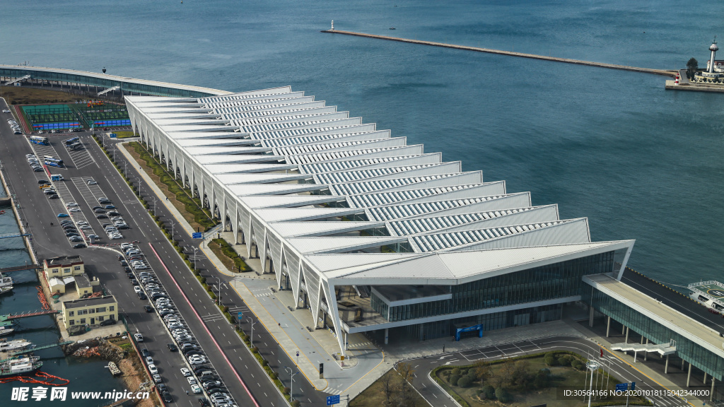 港口码头物流建筑背景海报素材