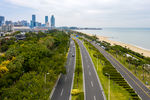 城市道路公路背景海报素材
