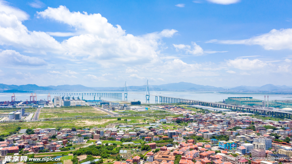 产业园城市建筑背景海报素材