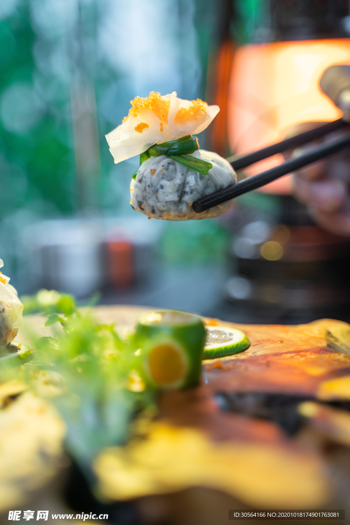 鱼子酱美食食材背景海报素材