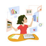 人物插图 扁平办公矢量
