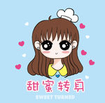 卡通少女头像