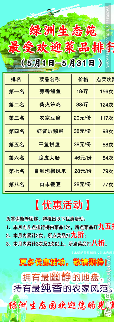 生态苑展架