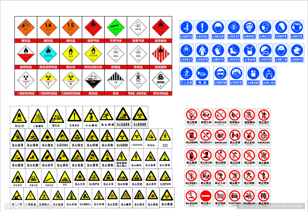 危废  禁止  警示 提示标识