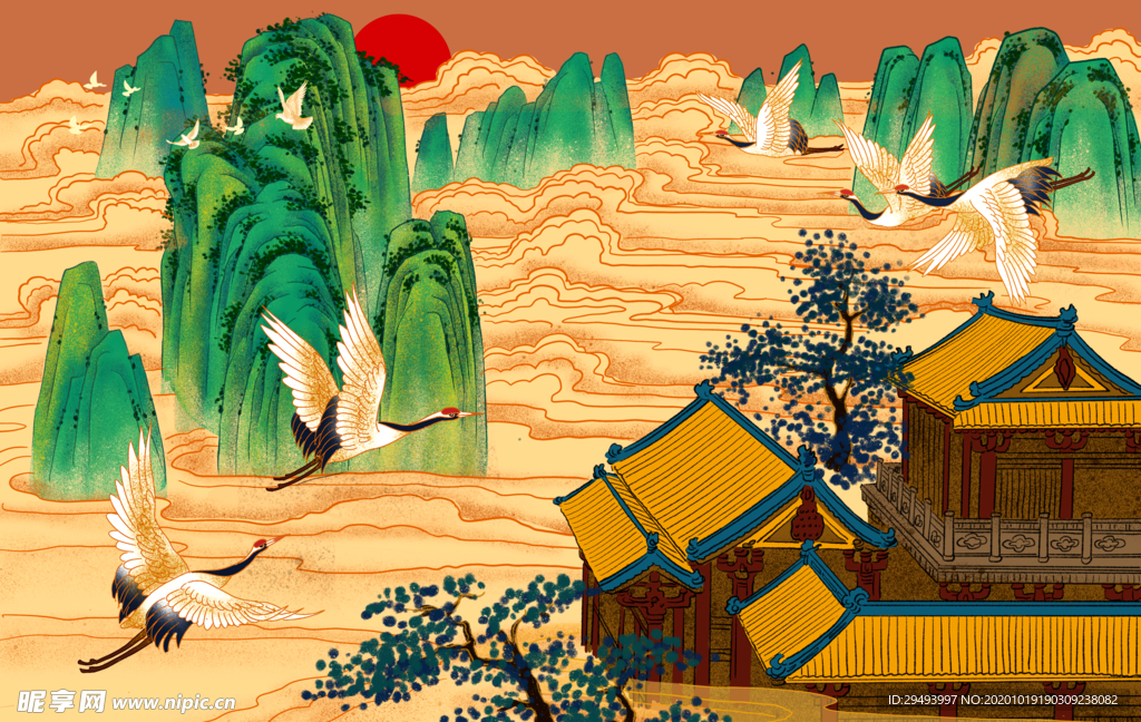 国潮插画