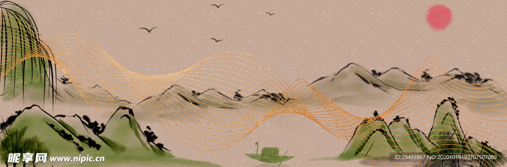 水墨插画