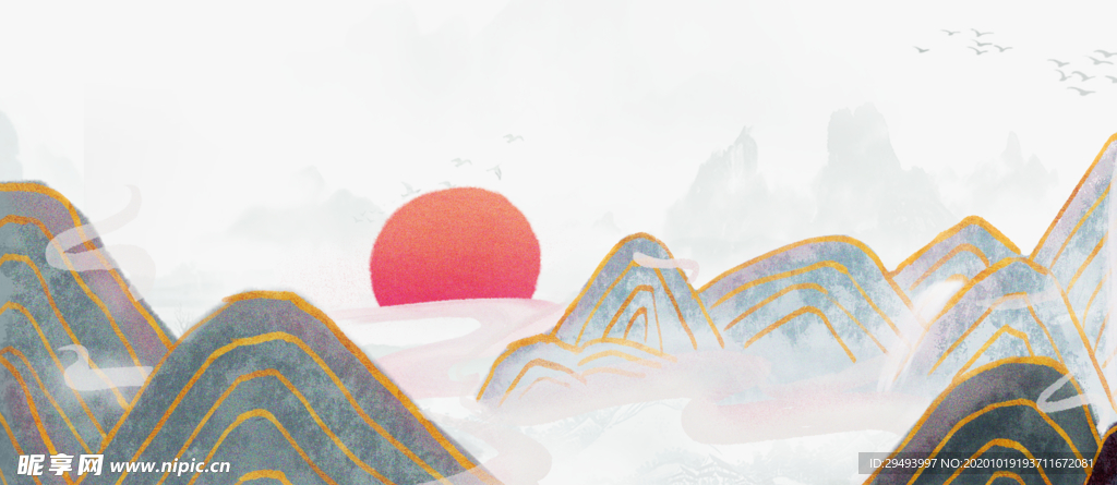 水墨插画