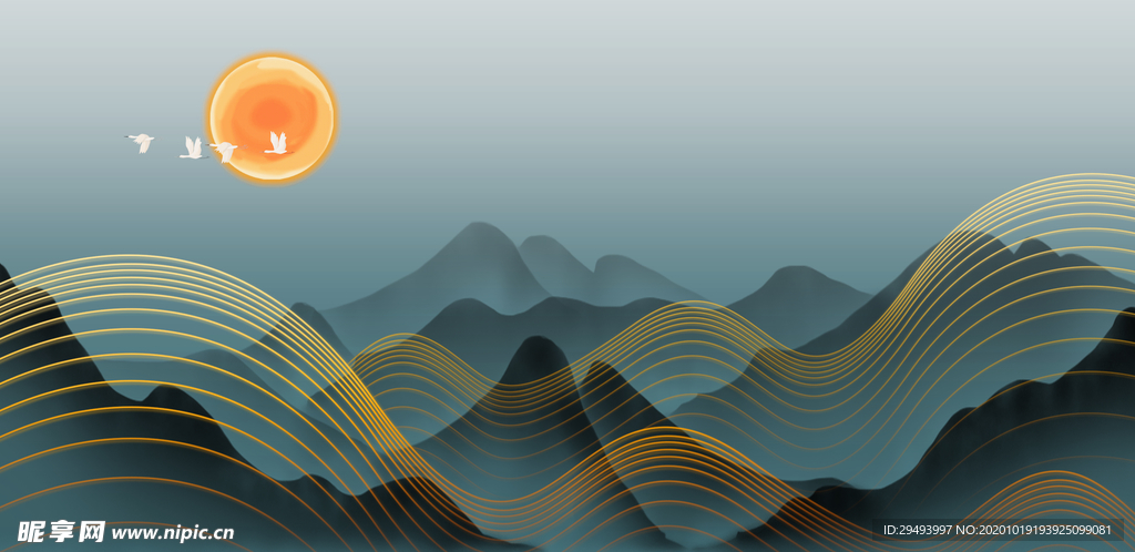 水墨插画
