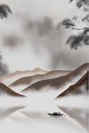 水墨插画