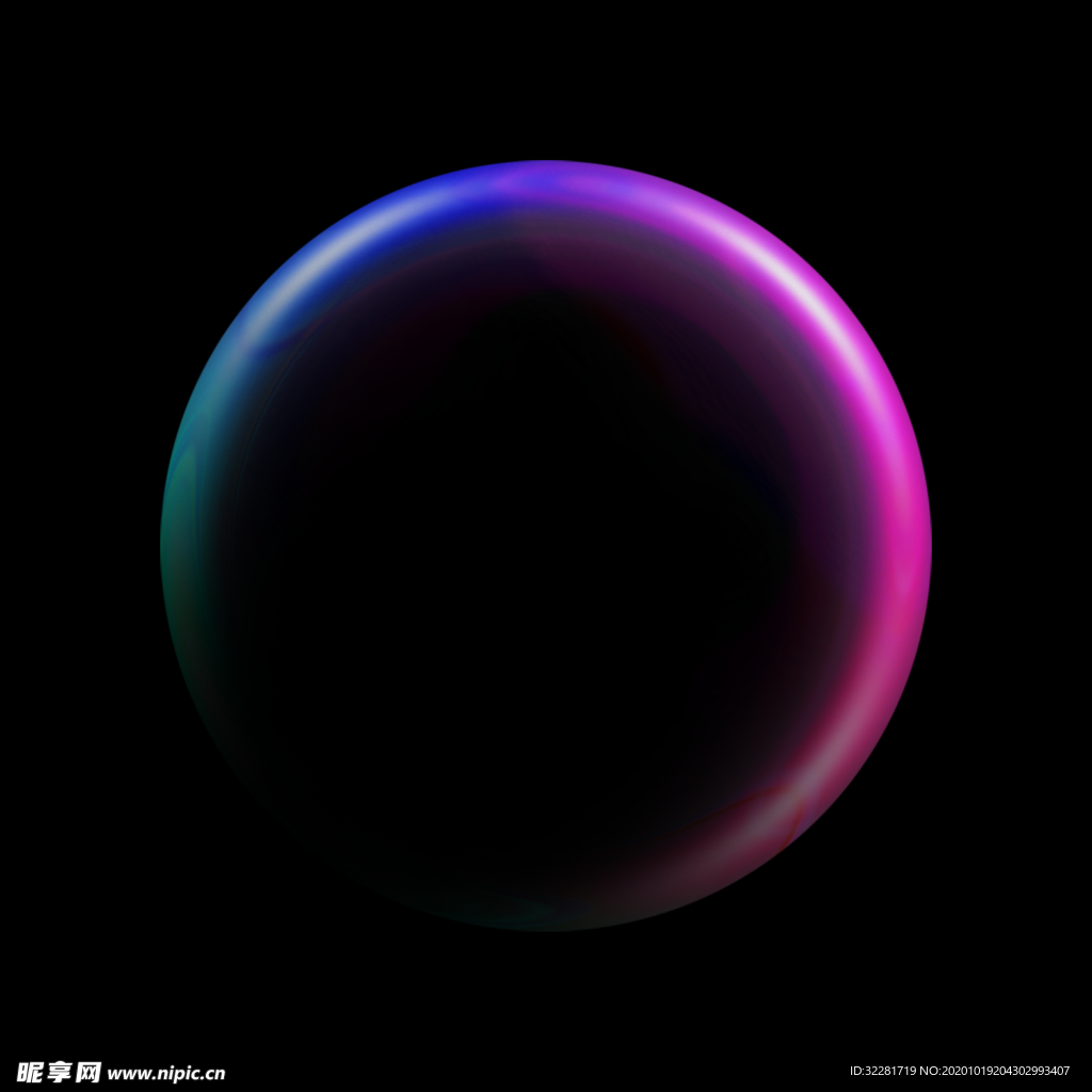 极坐标彩色泡泡