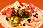 美味西餐蓝莓葡萄蔬菜