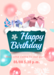 生日会海报