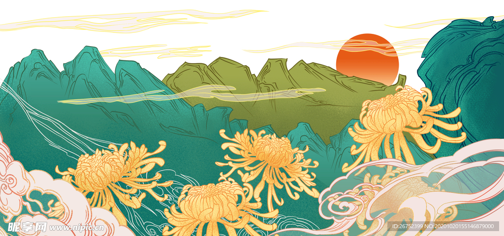 九九重阳节海报
