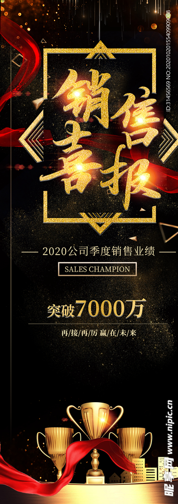 销售喜报