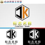 JK字母logo
