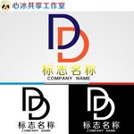 D字母logo