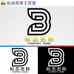 B字母logo