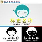 女孩logo