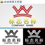 W字母logo