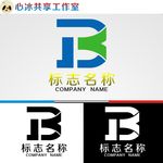 B字母logo