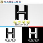 H字母logo