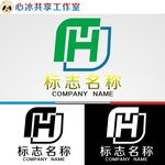 H字母logo