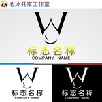 W字母logo