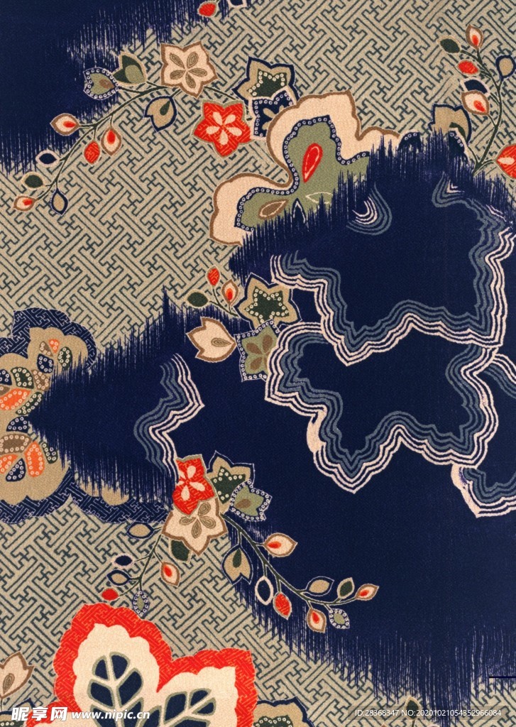 布艺传统花纹