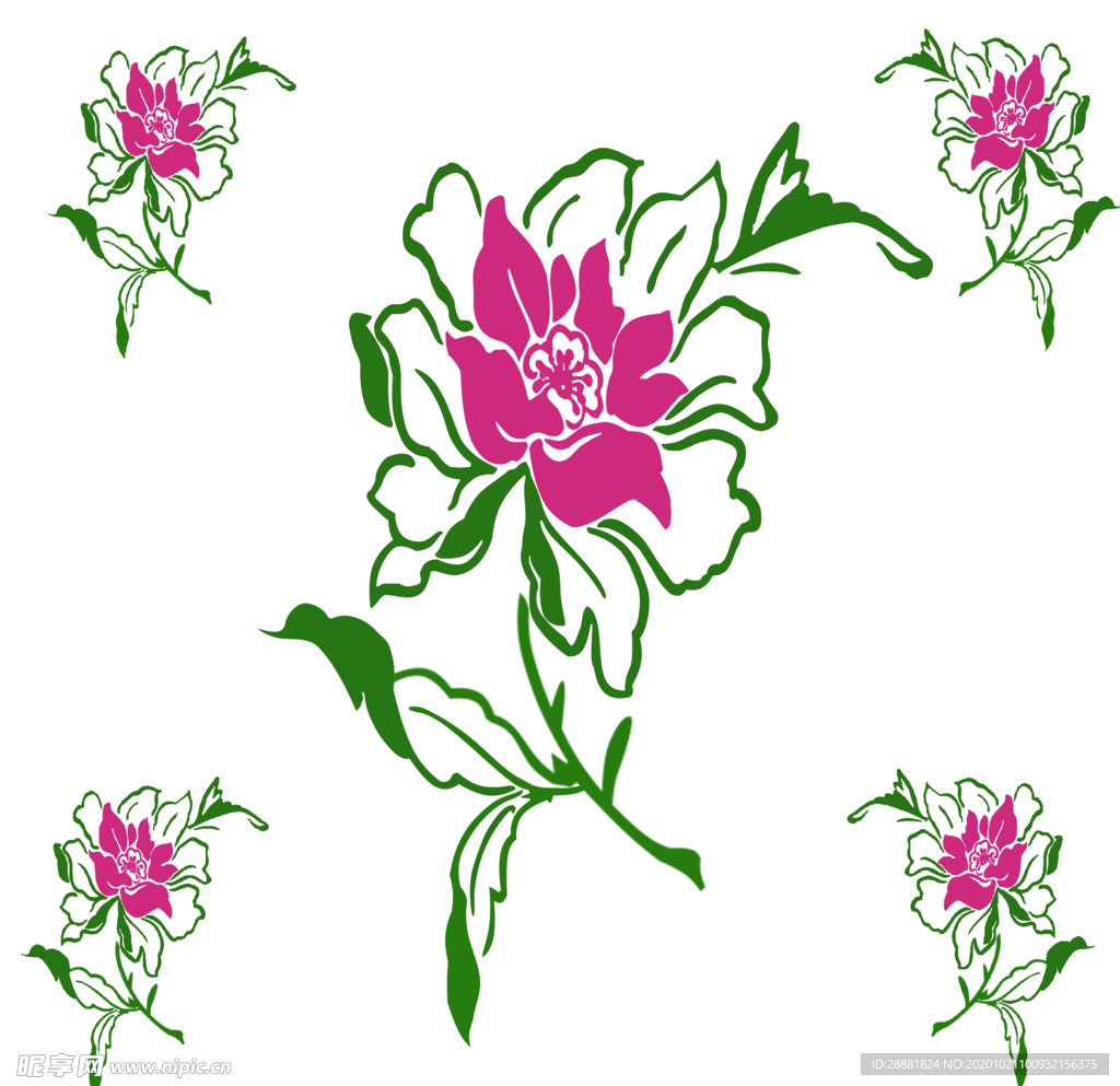 玫瑰印花
