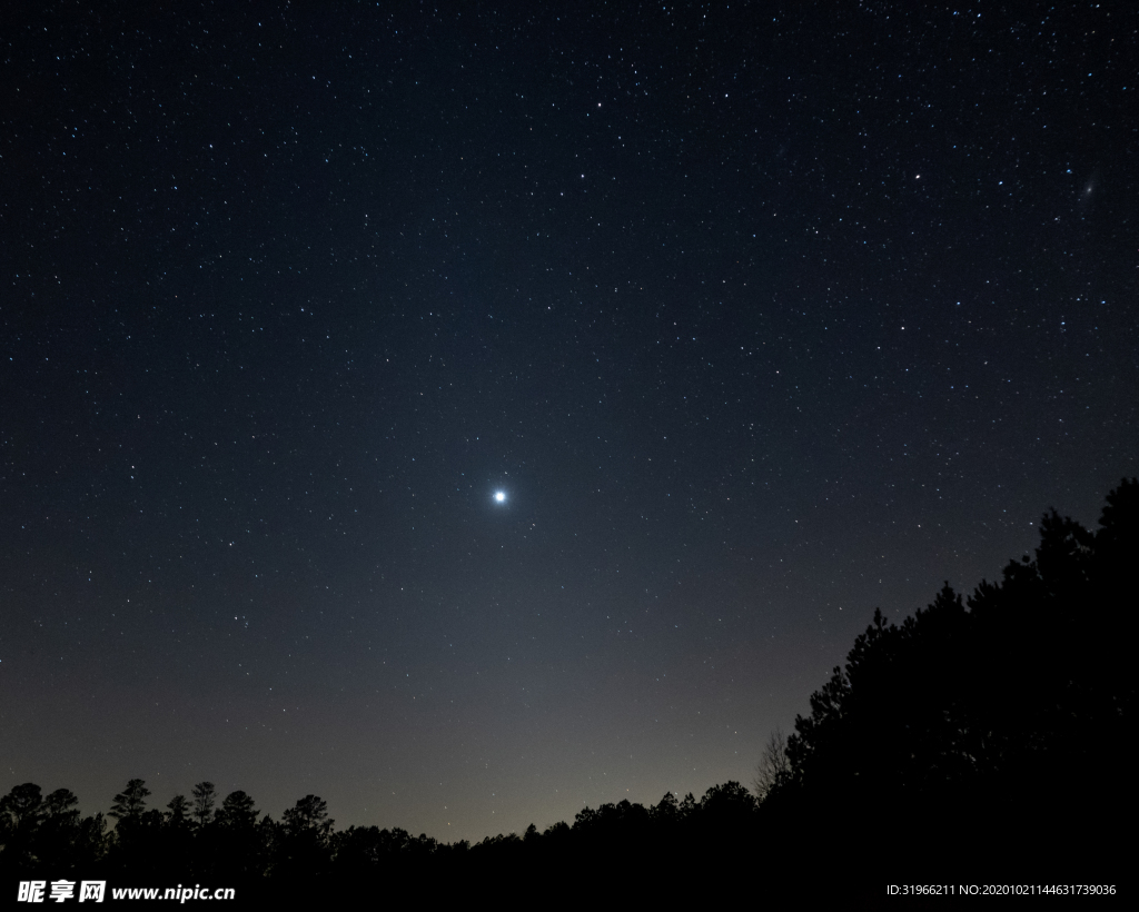 夜空中的星辰