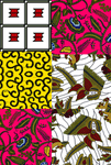 4色花