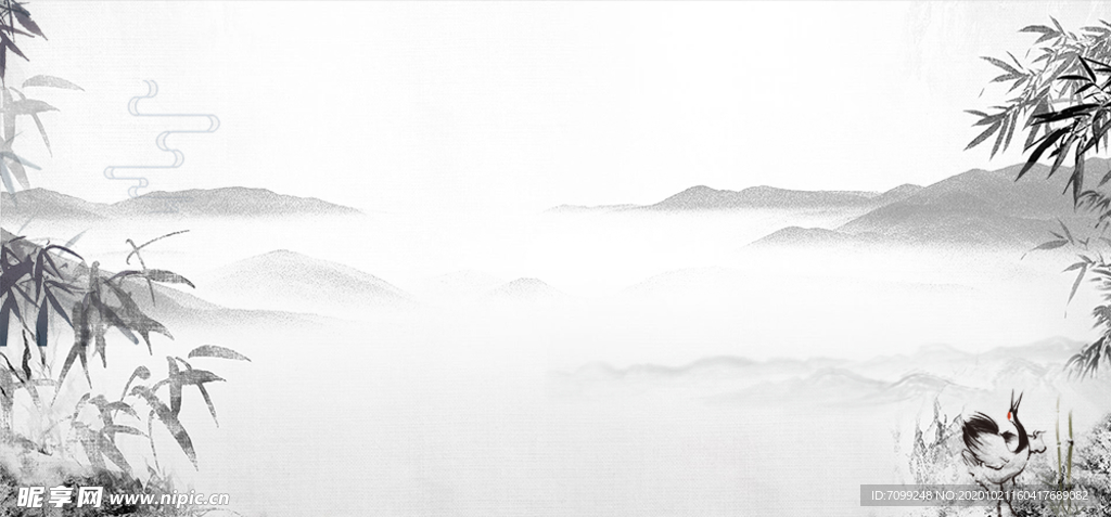 中国风水墨背景