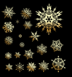 金色雪花