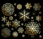 金色雪花