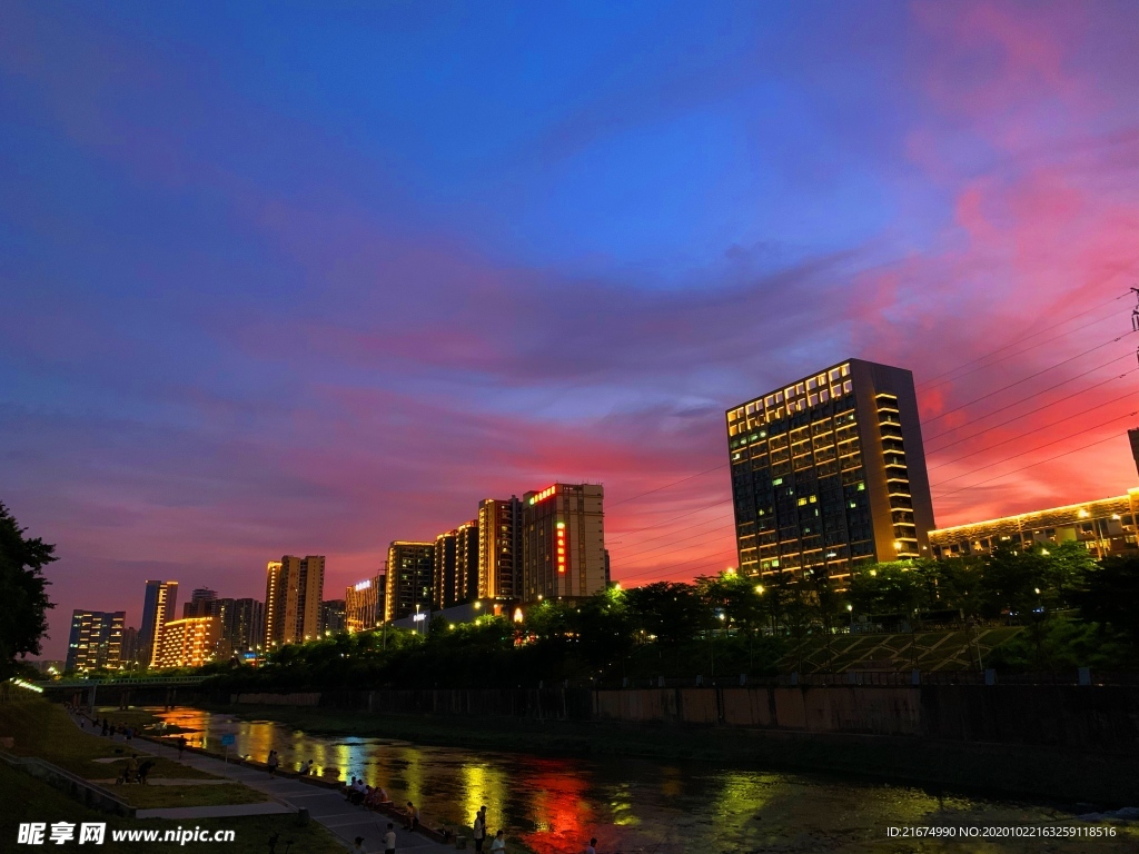 江边夜景