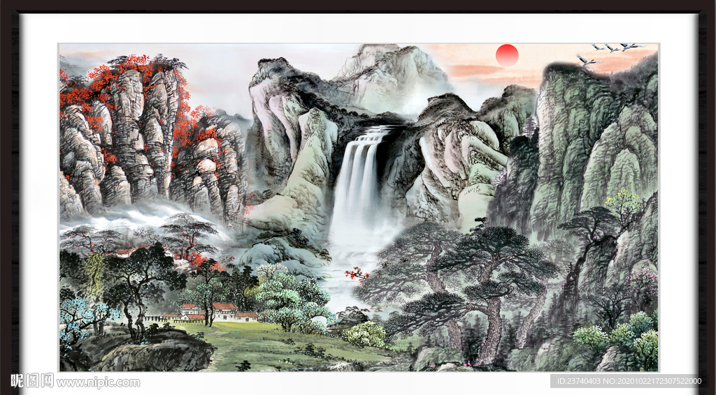 巨幅山水