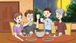 卡通创意人物配图插画