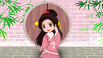 卡通创意人物配图插画