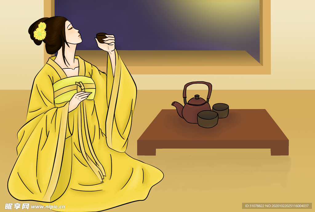 卡通创意人物配图插画