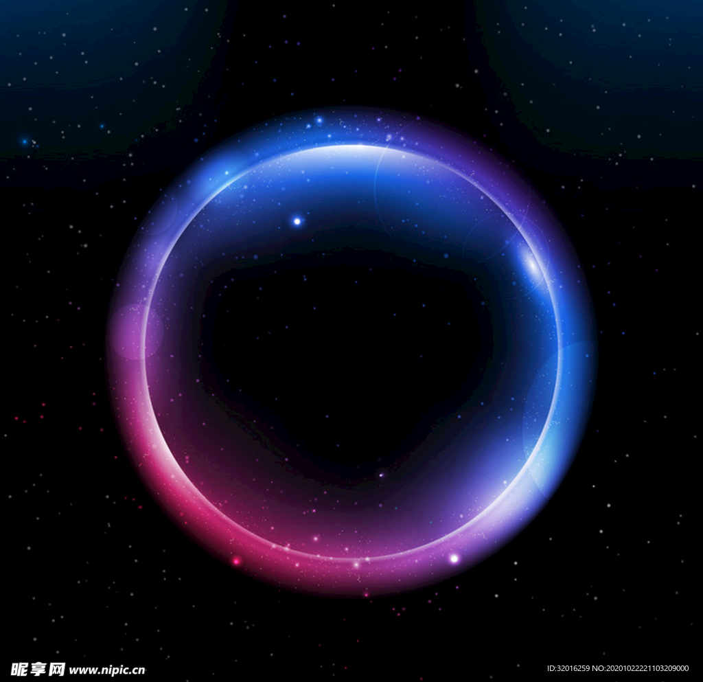 光效圆球设计炫彩海报矢量背景
